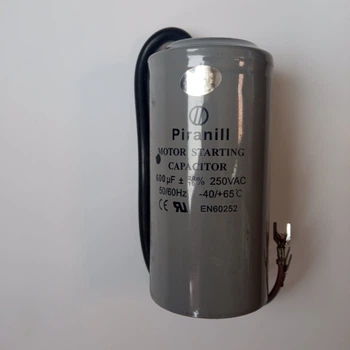 Конденсатор пусковой Piranill 600 мкф 330 В (выход 2 провода)