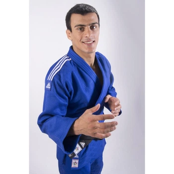 Кимоно для дзюдо Champion II с лицензией IJF ADIDAS J750B синий/белые полосы размер 160