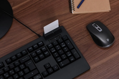 Клавиатура проводная 2E KС 1030 Smart Card USB (2E-KC1030UB)
