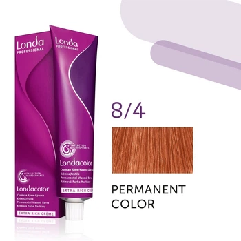 Стійка крем-фарба для волосся Londa Professional Londacolor Permanent 8/4 світлий мідний блондин 60 мл