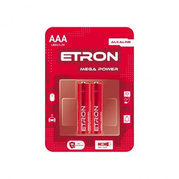 Батарейки ETRON Mega Power AAA LR03 2 шт.