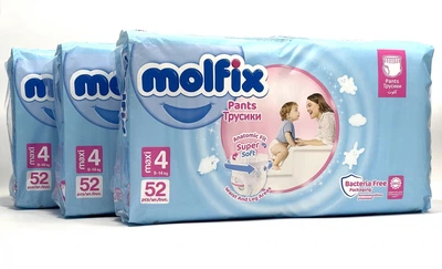 Підгузки-трусики Molfix 4 maxi 9-14 кг 156 шт