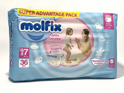 Підгузки-трусики Molfix 7 large xx 19+ кг 36 шт