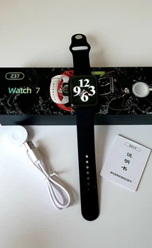 Розумний смарт годинник Smart Watch Z37 Black голосовий виклик, температура тіла, пульсометр, тонометр
