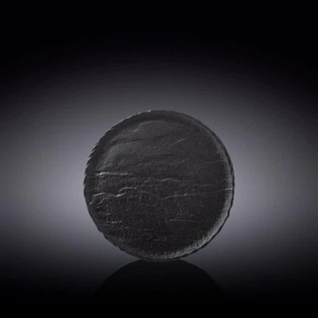 Тарелка круглая Wilmax Slatestone Black 18см