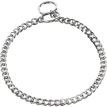 Ошейник для собак, короткое круглое звено 3 мм, хромированная сталь Sprenger Collar Round Narrow Link (51022_055_02)