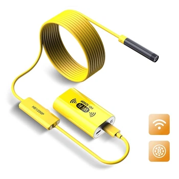 Бездротовий WiFi Ендоскоп ZCF F130 1 метр Жовтий