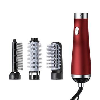 Фен щетка и расческа для укладки волос 3 в 1 Hair Dryer Styler электрический стайлер для выпрямления волн и кудряшек с 3-мя насадками
