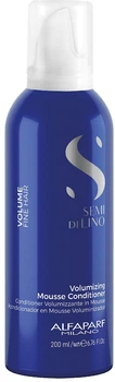 Кондиціонер-мус Alfaparf Semi Di Lino Volume Volumizing Mousse Conditioner для об'єму 200 мл (8022297104386)