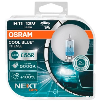 Галогенні лампи Osram H11 Cool Blue Intense Next Gen +100% 64211CBN-HCB 55w PGJ19-2 HardDuopet