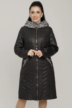 Куртка Exclusive moda М-257 58 Чорний з принтом