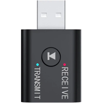 Аудіо адаптер Bluetooth 5.0 U&P TR6 Black (TR6b)
