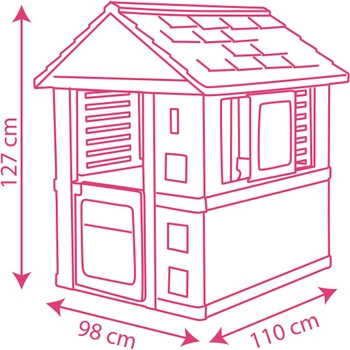 Дом Smoby "Кололле" с раздвижными ставнями 98 х 110 х 127 см (810720)