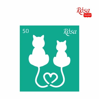 Трафарет универсальный Rosa Talent 9х10см №50