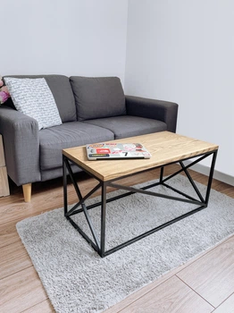 Журнальный стол v2 loft HomeDeco ясень 800х400