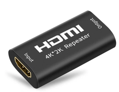 Репитер -Усилитель HDMI сигнала Adapter удлинитель до 40 м, 4K UHD (AC-F/F-7323)