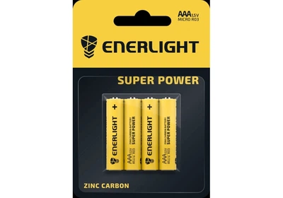 Батарейка ENERLIGHT SUPER Power AAA/R03 (4шт)