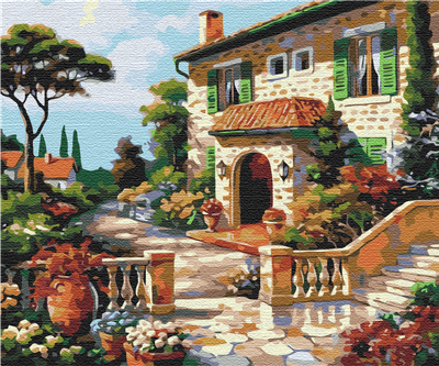 Картина за номерами "Сонячна вулиця" Brushme 40x50 см (tvo0007945)