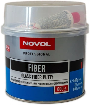 Шпаклівка скловолокно 600г NOVOL FIBER