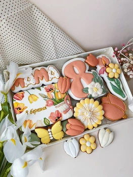Имбирный пряник Sweets&joys Набор большой "8 марта" №2 20х30 см