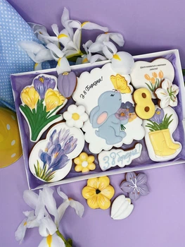 Имбирный пряник Sweets&joys Набор большой "8 марта" №4 20х30 см
