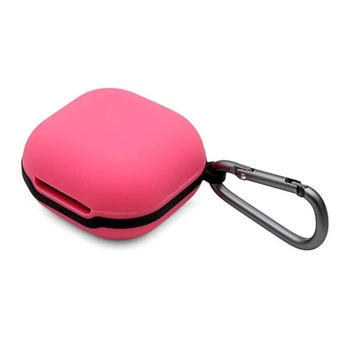 Защитный чехол Deexe Silky Silicone для Samsung Galaxy Buds Live / Buds Pro / Buds 2 / Buds 2 Pro / Buds FE - Rose