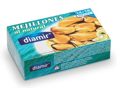 Мідії Diamir калібру 14/18 у власному соку 115г