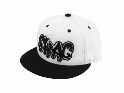 Бейсболка SWAG YM Белый Чёрный One sizе (23263)