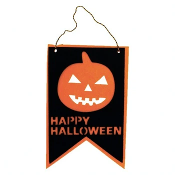 Декор флаг Тыква Happy Halloween SETA Decor 19-565BLK