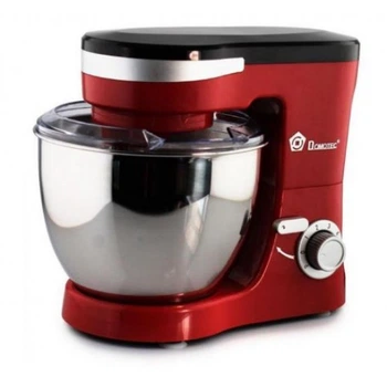Миксер - планетарный , тестомес Domotec 1368 , объем чаши 4 л. , 3500 Вт , красный .