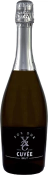 Вино ігристе Spumante For Due Brut Bianco Cuveé сухе біле 0.75 л 11% (8020502060236)
