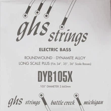 Одиночная струна для бас-гитары GHS STRINGS DYB105X
