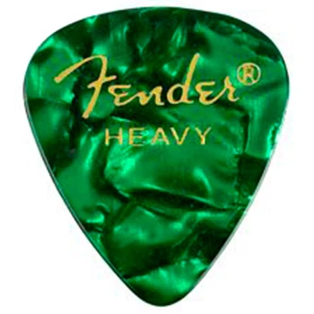 Набор медиаторов Fender 351 PREMIUM CELLULOID GREEN MOTO HEAVY