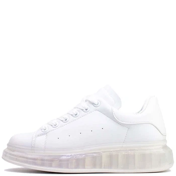 Кроссовки (криперы) женские Violeta ALL WHITE на прозрачной подошве 38р (24.5 см)