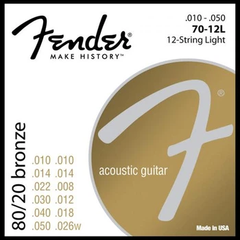 Струны для 12-струнной гитары Fender 70-12L