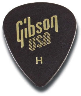 Набор медиаторов Gibson APRGG-74XH 1 2 GROSS BLACK STANDARD STYLE EXTRA HEAVY