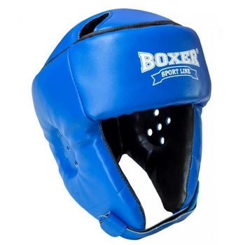 Шлем каратэ BOXER Элит L кожа синий