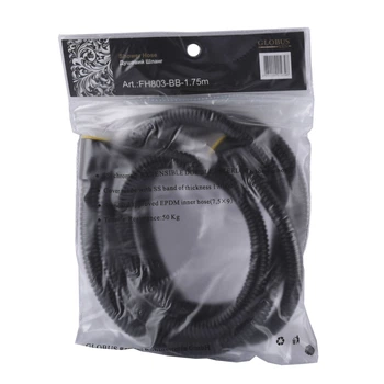 Шланг душевой черный Globus Lux FH-803-BB-175