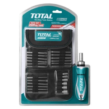 Набор бит Total бит, головок, 26шт. (TACSD30266)