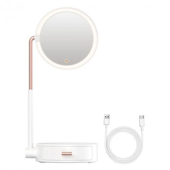 Дзеркало BASEUS Smart Beauty Series Lighted Makeup Mirror with Storage Box |3 Level touch brightness|DGZM-02
