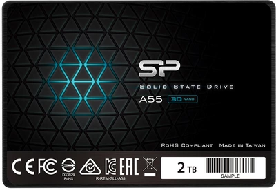 SSD Silicon Power A55 2TB 2.5" SATAIII TLC (SU002TBSS3A55S25EU)