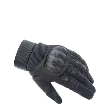 Закрытые тактические перчатки мото, вело полный палец (671629714) Черный XL