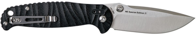 Карманный нож Real Steel H6 grooved black-7785 (H6-groovedblack-7785)