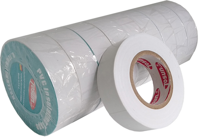 Упаковка изоленты TOSUNlux PVC 20 м 10 шт Белая (6931934224108)