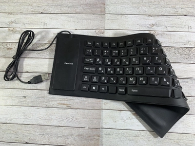 Гибкая резиновая клавиатура FLEXIBLE KEYBOARD X3 от USB