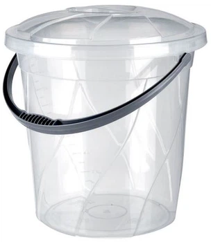 Відро з кришкою Violet House Transparent 15 л (0050 Transparent з/кр. 15 л)