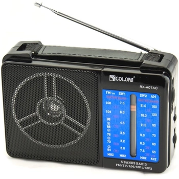 Музичний цифровий переносний FM-радіоприймач GOLON RX-A07AC, портативне радіо FM (VS7000195)