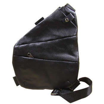 Сумка-кобура через плече містка і тонка CrossBody 4634 стильна і практична чоловіча сумка, чорна
