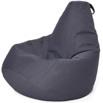 Кресло Мешок Груша Рогожка размер Стандарт+ Студия Комфорта Серый