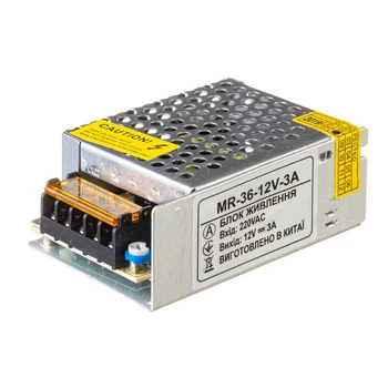 Негерметичный блок питания AVATON MR 12V 3А-36W IP20 - постоянное напряжение с ЕМС фильтром и регулятором подстраивания выходного напряжения (1018232)